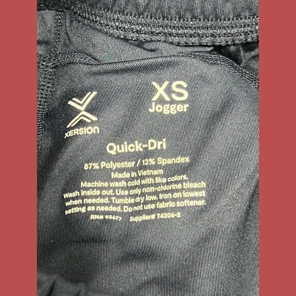 Xersion - Women's Mid-Rise Jogger Pants - Comfortable Fit-Navy Blue-Extra Small - Picture 12 of 16